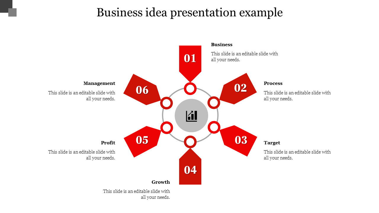 business idea presentation example-Red